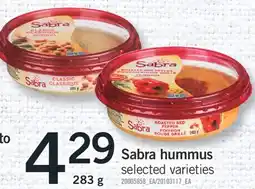 Fortinos SABRA HUMMUS, 283g offer