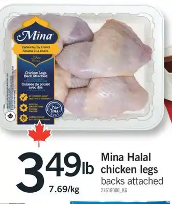 Fortinos MINA HALAL CHICKEN LEGS offer