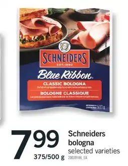 Fortinos SCHNEIDERS BOLOGNA,375/500g offer