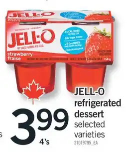 Fortinos JELL-O REFRIGERATED DESSERT, 4'S offer