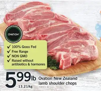 Fortinos OVATION NEW ZEALAND LAMB SHOULDER CHOPS offer