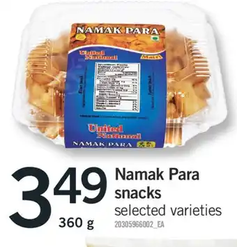 Fortinos NAMAK PARA SNACKS, 360 G offer