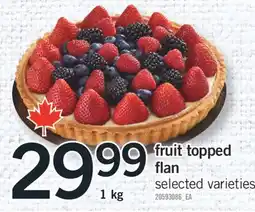 Fortinos FRUIT TOPPED FLAN, 1 KG offer