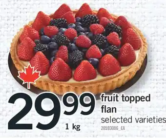 Fortinos FRUIT TOPPED FLAN, 1 KG offer