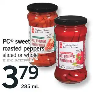 Fortinos PC SWEET ROASTED PEPPERS, 285 mL offer