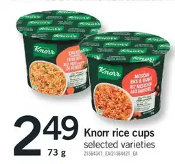 Fortinos KNORR RICE CUPS, 73 g offer