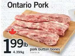 Fortinos PORK BUTTON BONES offer