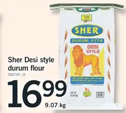 Fortinos SHER DESI STYLE DURUM FLOUR,9.07kg offer