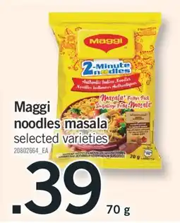 Fortinos MAGGI NOODLES MASALA,70g offer