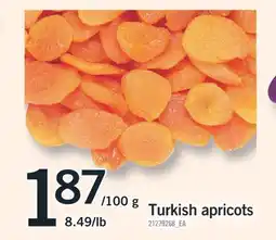 Fortinos TURKISH APRICOTS offer