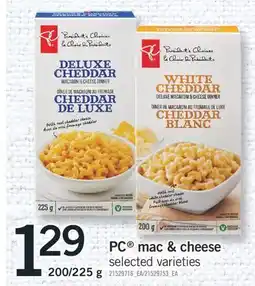 Fortinos PC MAC & CHEESE, 200/225G offer