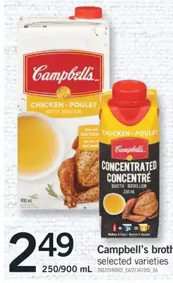 Fortinos CAMPBELL'S BROTH, 250/900 mL offer