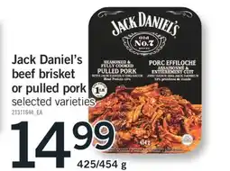 Fortinos JACK DANIEL'S BEEF BRISKET OR PULLED PORK, 425/454 G offer