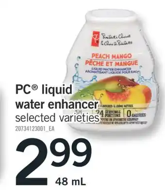 Fortinos PC LIQUID WATER ENHANCER, 48 ml offer