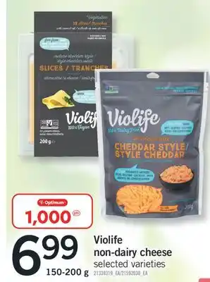 Fortinos VIOLIFE NON-DAIRY CHEESE, 150-200 G offer