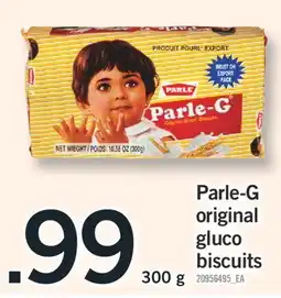 Fortinos PARLE-G ORIGINAL GLUCO BISCUITS, 300 g offer