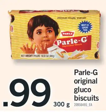 Fortinos PARLE-G ORIGINAL GLUCO BISCUITS, 300 g offer