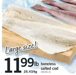 Fortinos BONELESS SALTED COD offer