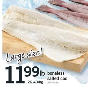 Fortinos BONELESS SALTED COD offer