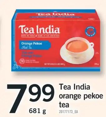 Fortinos TEA INDIA ORANGE PEKOE TEA, 681 G offer