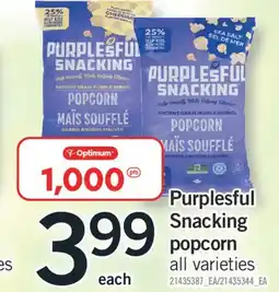 Fortinos PURPLESFUL SNACKING POPCORN offer