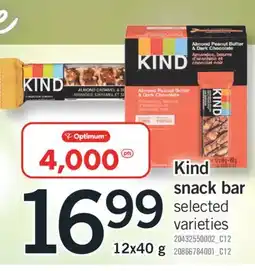 Fortinos KIND SNACK BAR,12x40g offer