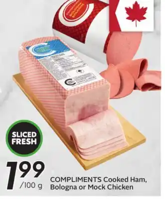 Sobeys Cooked Ham, Bologna or Mock Chicken offer