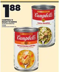 Loblaws CAMPBELL'S READY TO SERVE, 515ML offer