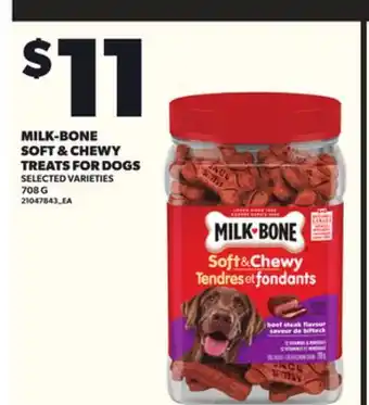 Loblaws MILK-BONE SOFT & CHEWY TREATS FOR DOG, 708G offer