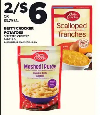 Loblaws BETTY CROCKER POTATOES, 141-215G offer