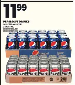 Loblaws PEPSI SOFT DRINKS 24X355ML offer