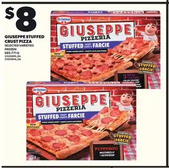 Loblaws GIUSEPPE STUFFED CRUST PIZZA, 685-771G offer