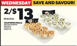 Loblaws CALIFORNIA ROLLS, 208-236G offer