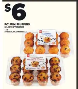 Loblaws PC MINI MUFFINS, 12'S offer