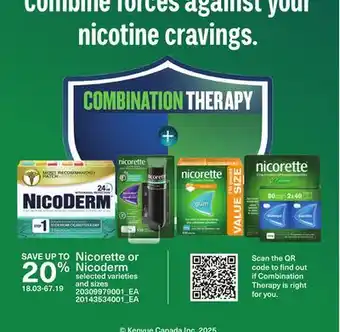 Loblaws NICORETTE OR NICODERM offer