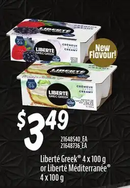 Loblaws LIBERTÉ GREEK , 4X100G OR LIBERTÉ MÉDITERRANÉE , 4X100G offer