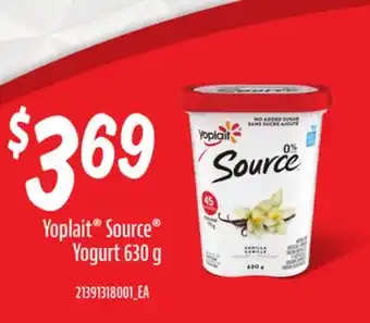 Loblaws YOPLAIT SOURCE YOGURT, 630G offer