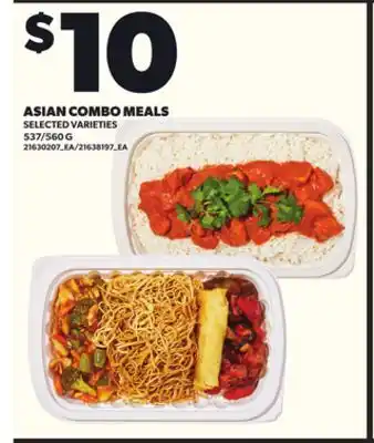 Loblaws ASIAN COMBO MEALS, 537/560G offer