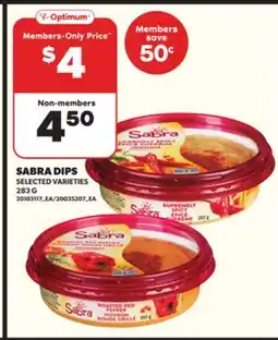 Loblaws SABRA DIPS 283G offer