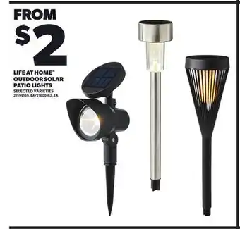 Loblaws LIFE AT HOME OUTDOOR SOLAR PATIO LIGHTS offer