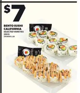 Loblaws BENTO SUSHI CALIFORNIA, 200G offer