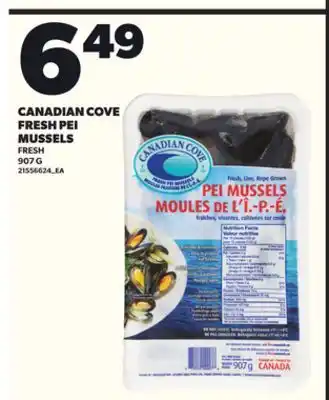 Loblaws CANADIAN COVE FRESH PEI MUSSELS 907G offer