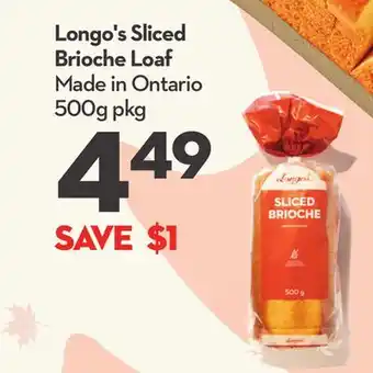 Longo's Longo's Sliced Brioche Loaf offer