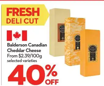 Longo's Balderson Canadian Cheddar Cheese offer