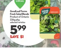 Longo's GoodLeaf Farms Fresh Salad Blends offer