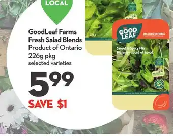 Longo's GoodLeaf Farms Fresh Salad Blends offer