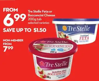 Longo's Tre Stelle Feta or Bocconcini Cheese offer