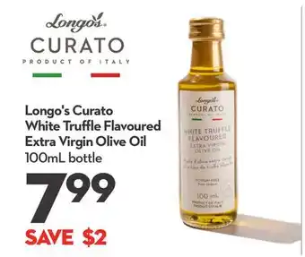 Longo's Longo's Curato White Truffle Flavoured Extra Virgin Olive Oil offer