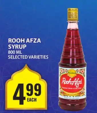 Food Basics ROOH AFZA SYRUP offer