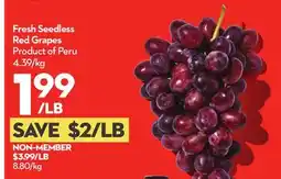 Longo's Fresh Seedless Red Grapes offer